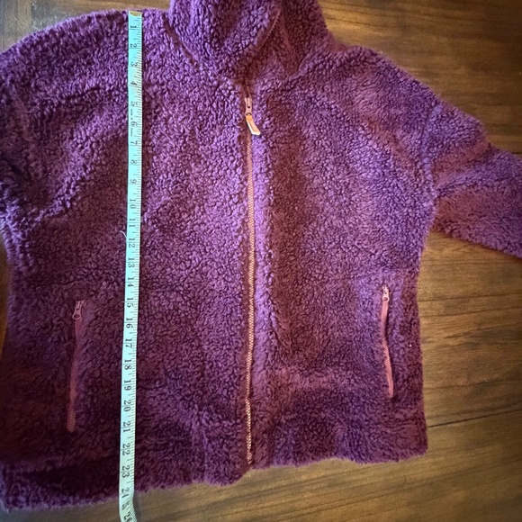 Alpine Design Women's Ultra Soft Wine Sherpa 1/4 Zip Jacket, Size Large - Picture 12 of 13